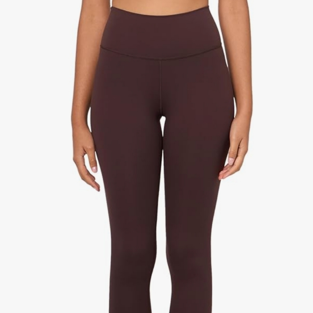 NEW Adidas High Waist Performance Capri Logo leggings, Chocolate